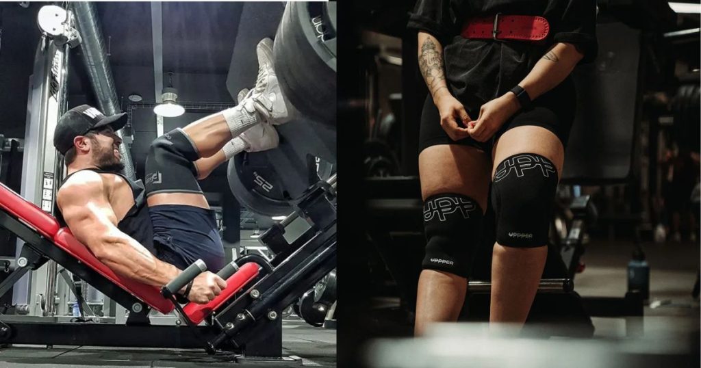 Powerlifting knee sleeves