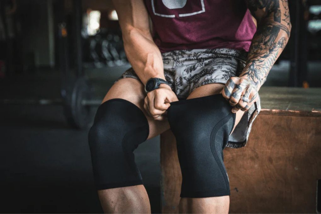 Running in knee sleeves​